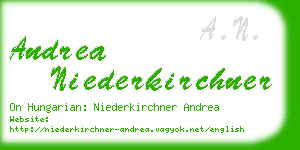 andrea niederkirchner business card